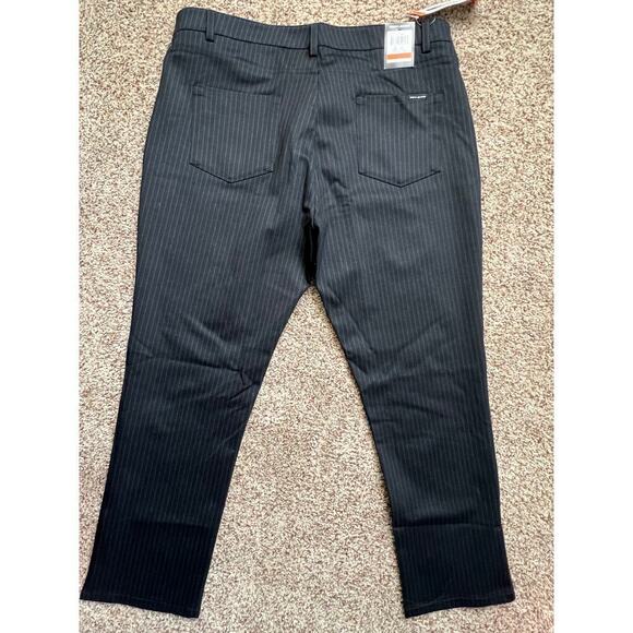 Women's Dress Pants, DKNY, XXL, Black Pinstripe, Stretch, NWT, Pull On - Picture 6 of 11